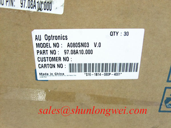 AUO A080SN03 V0 In-Stock