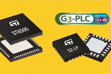 Conjunto de chips ST certificado para el estándar de comunicación híbrido G3-PLC