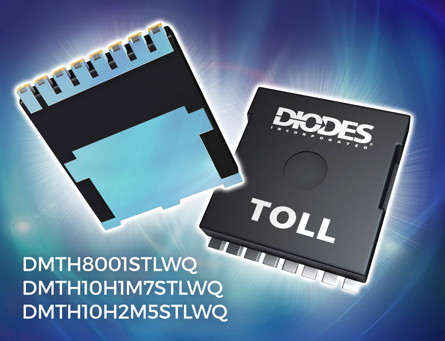 Diodes Incorporated launches high-current TOLL MOSFETs for target electric vehicle product applications