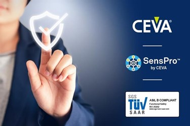 CEVA SensPro 센서 허브 DSP, 자동차 안전 규정 준수 달성