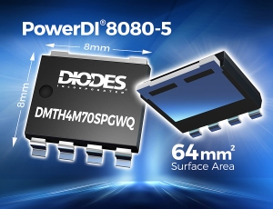 MOSFET in PowerDI8080-5 package targets EV applications
